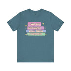 Book Lover Tee — "Just One More Chapter Unless There’s A Cliffhanger" Pastel Graphic