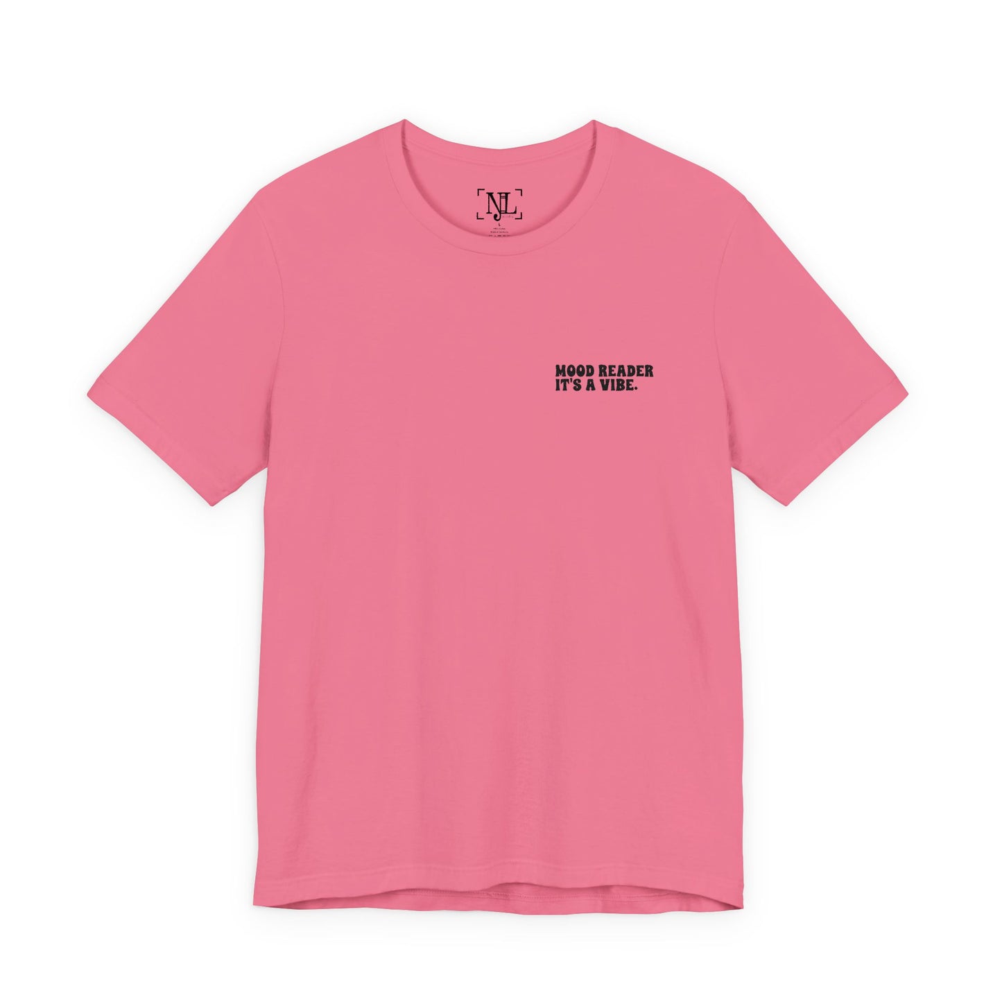 "Mood Readers. It's a Vibe." - Embroidered Literary Tee (Black Text)