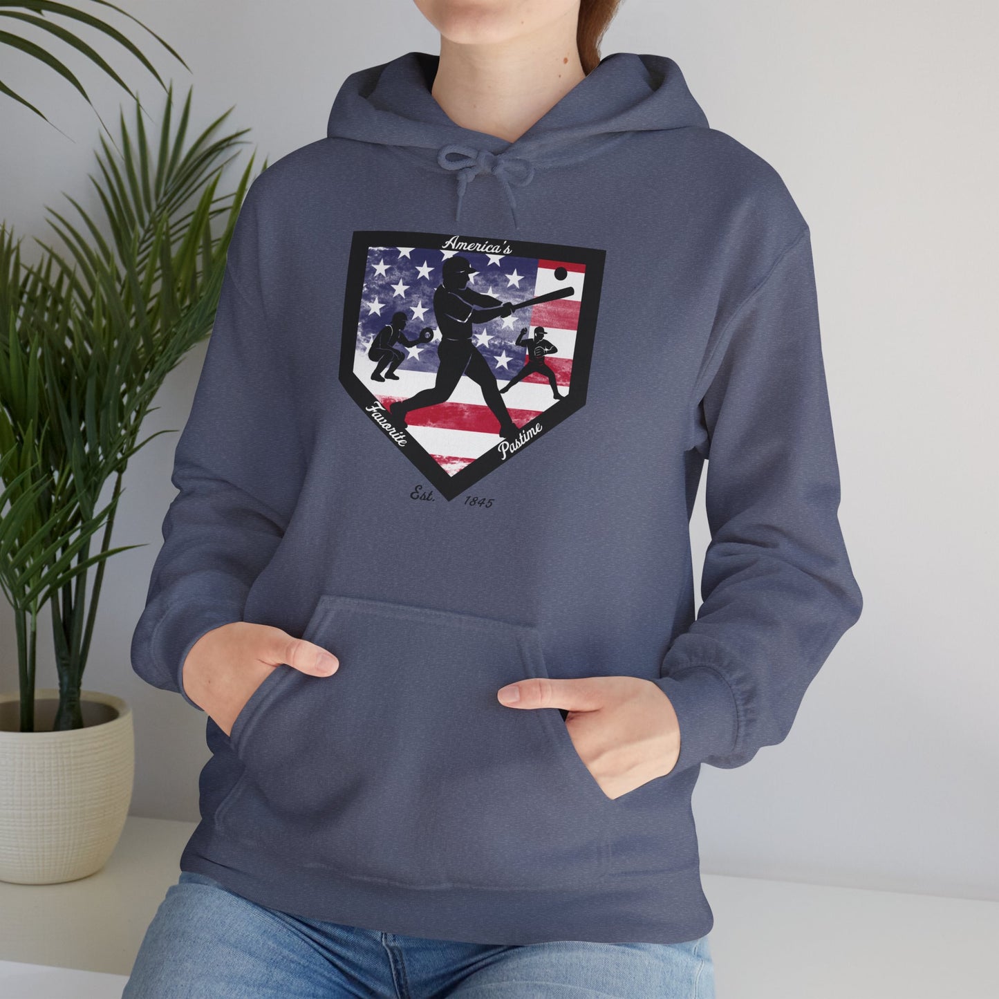 Baseball Home Plate Hoodie – America's Favorite Pastime Design