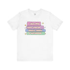 Book Lover Tee — "Just One More Chapter Unless There’s A Cliffhanger" Pastel Graphic