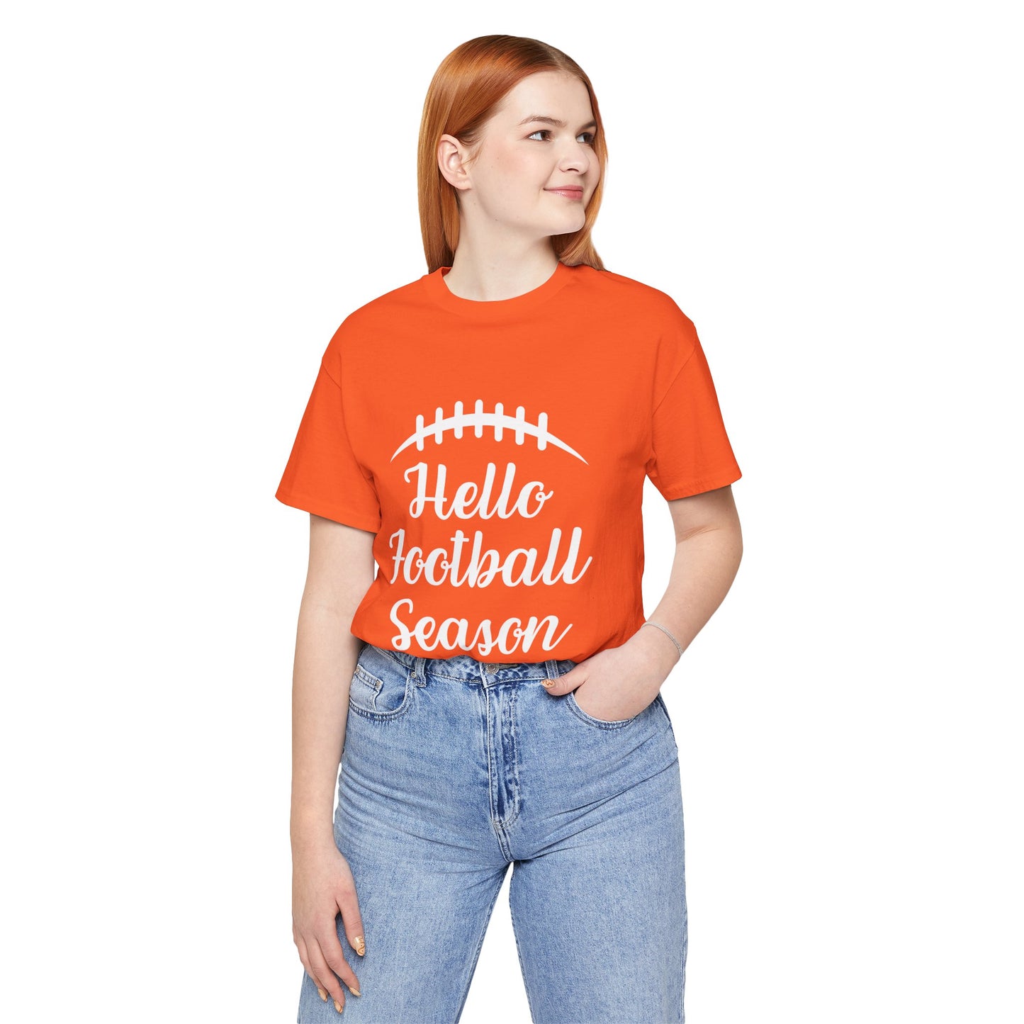 Hello Football Season - Graphic Tee (White Text)