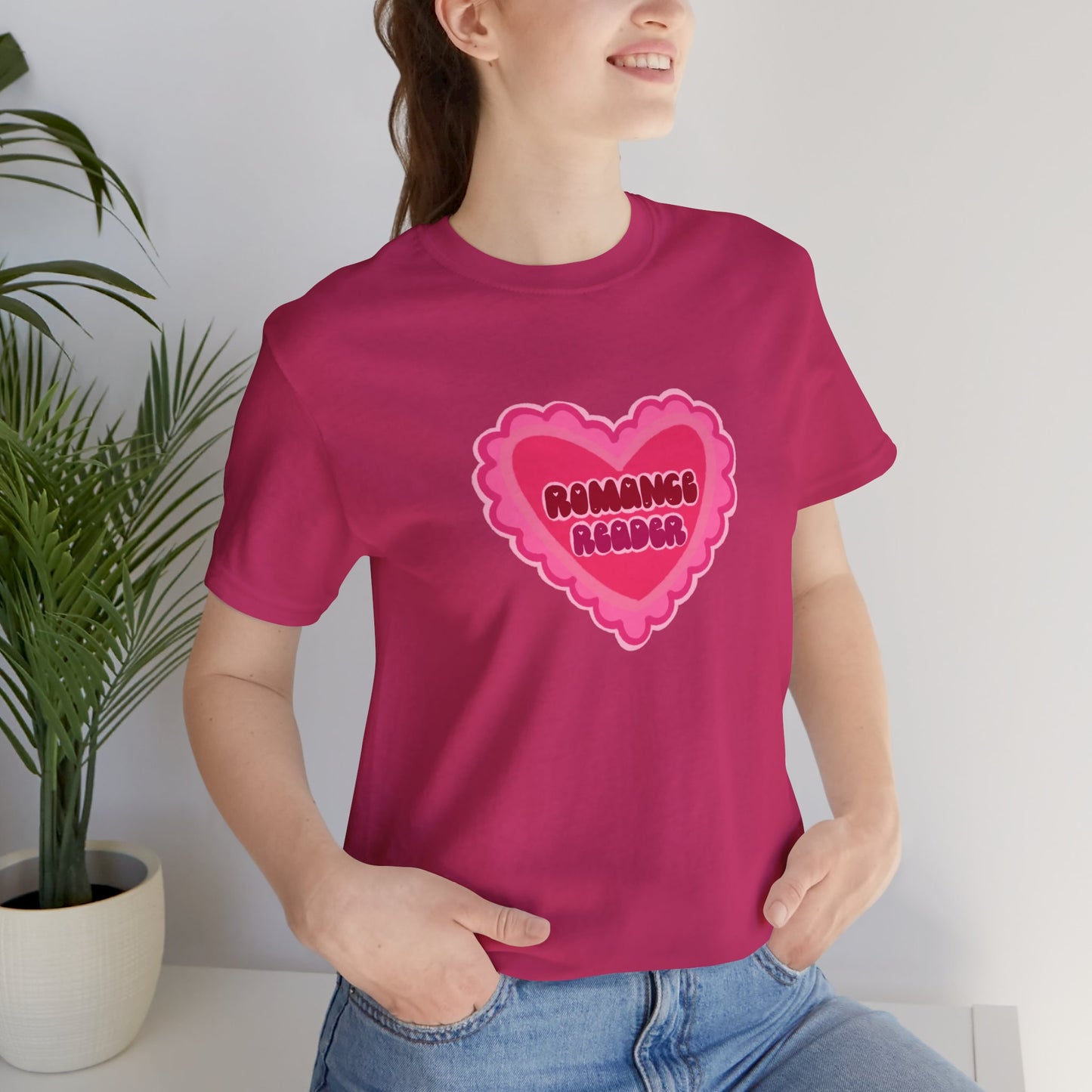 Romance Reader Heart Logo — Bookish Tee