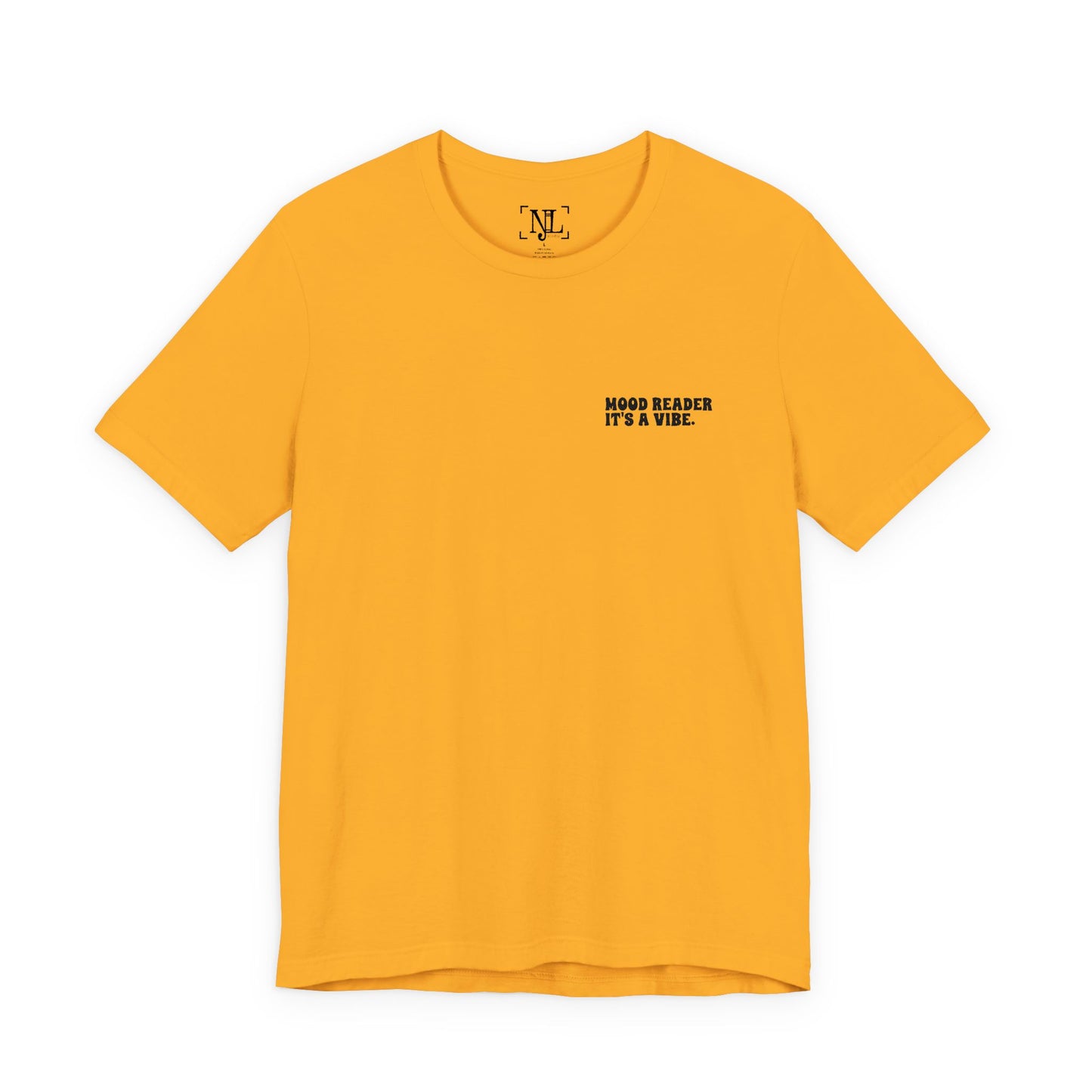"Mood Readers. It's a Vibe." - Embroidered Literary Tee (Black Text)