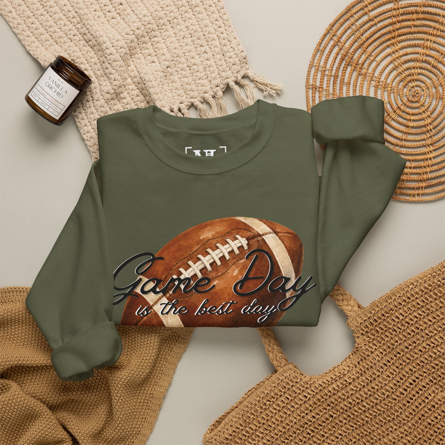 Game Day Is The Best Day Football Crewneck Sweatshirt