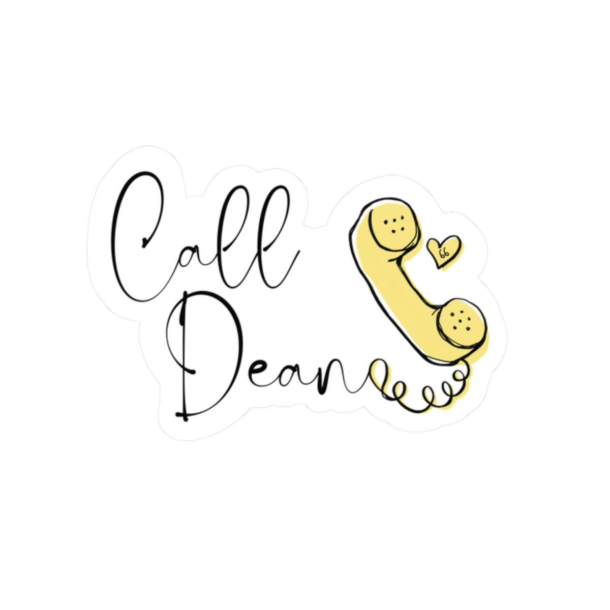 Call Dean - Hockey Romance Inspired Sticker