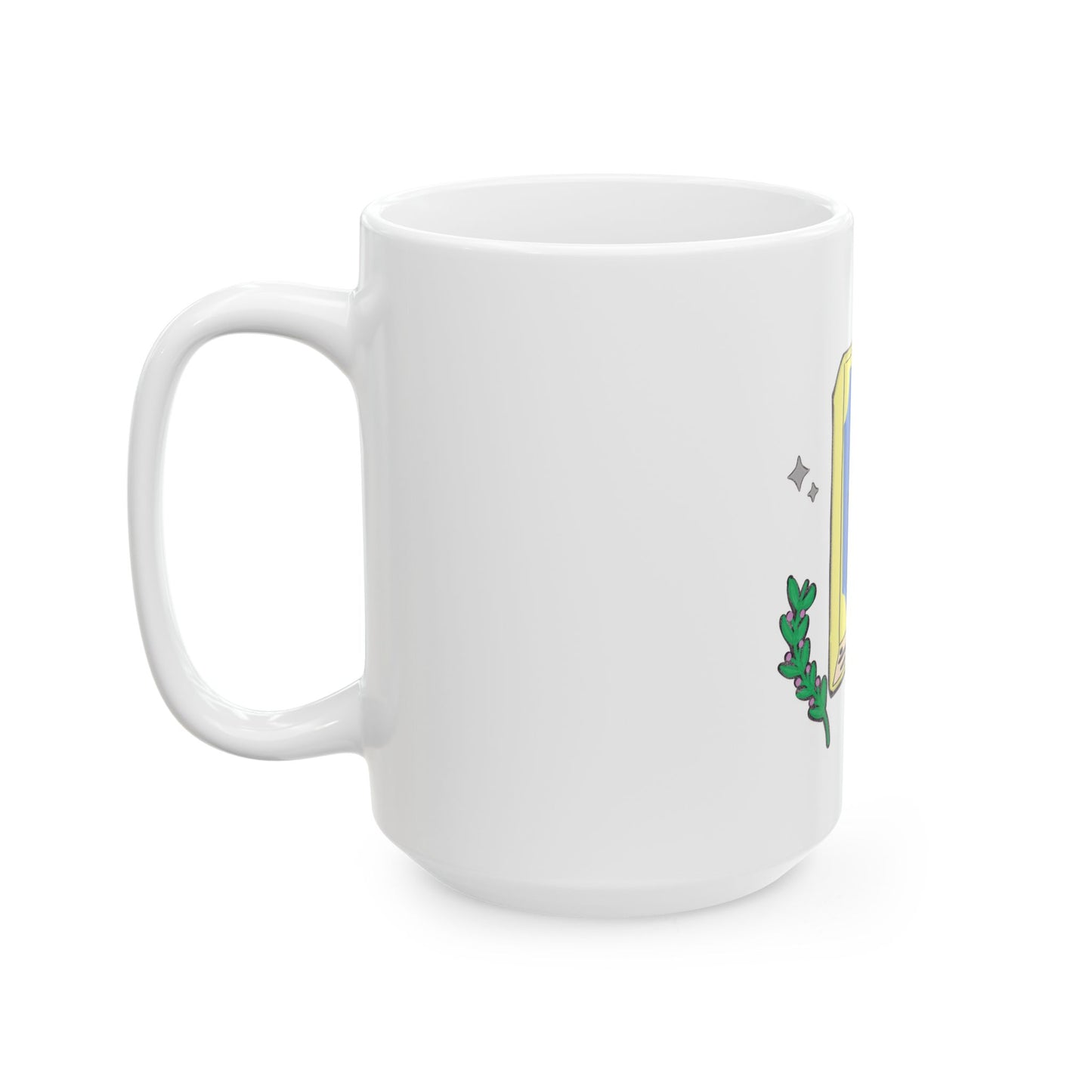 Book Lover Ceramic Mug — "I like to read very much. Perhaps too much." (11oz & 15oz)