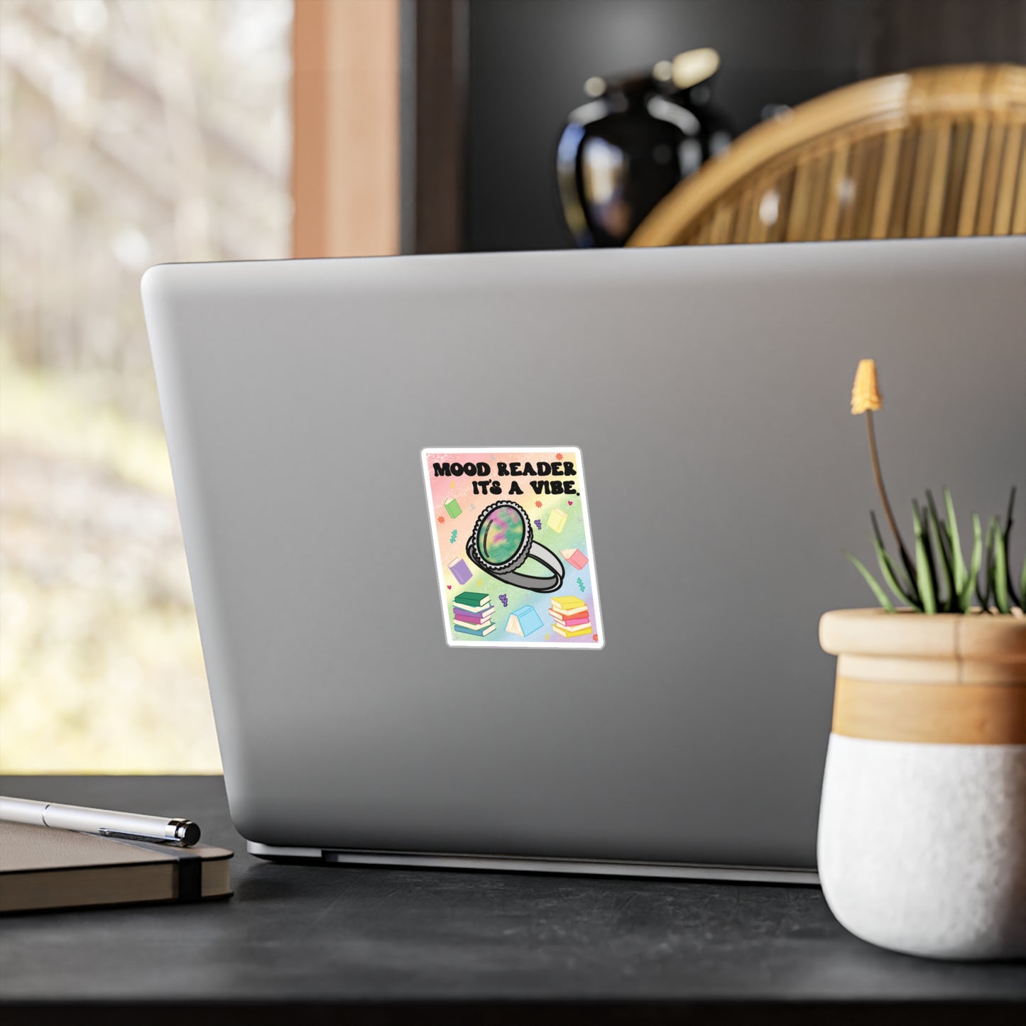 Mood Reader It's a Vibe. Sticker —  Kiss-Cut Vinyl Decal (without Genres)