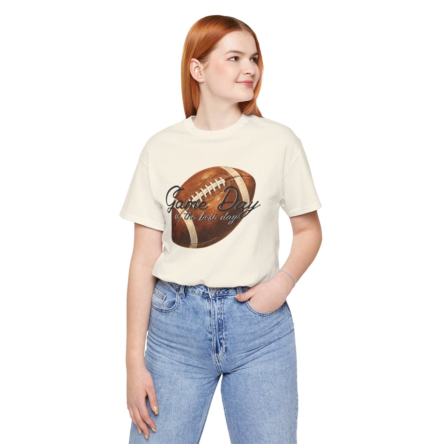 Game Day Football Tee — "Game Day is the best day" Vintage Football Shirt
