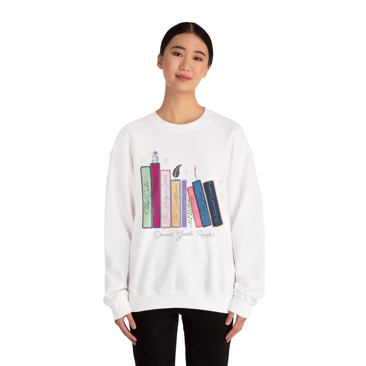 Dearest Gentle Reader Book Stack - Regency Romance Inspired Sweatshirt