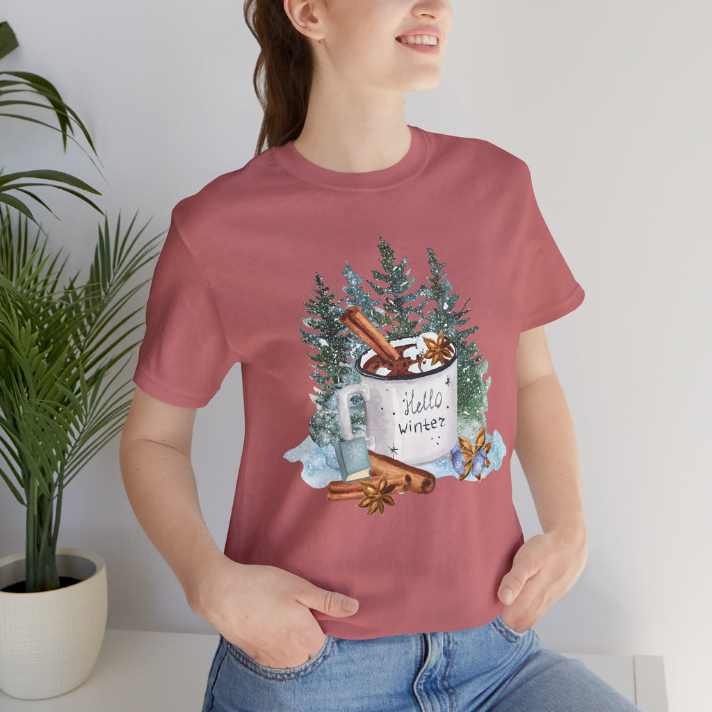 Hello Winter Mug Short Sleeve Tee