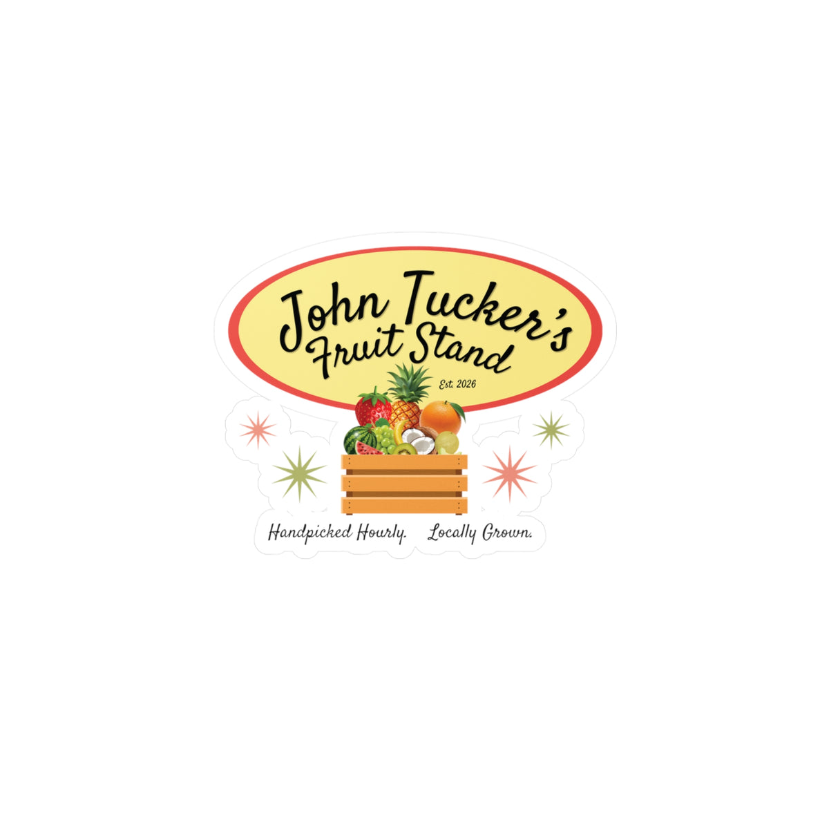 John Tucker's Fruit Stand - Hockey Romance Inspired Kiss-Cut Sticker