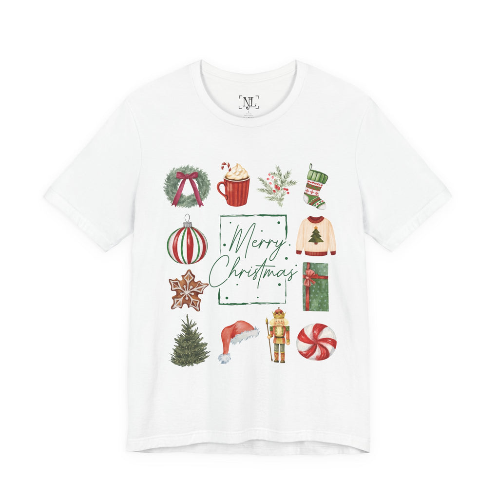 Vintage Merry Christmas - Short Sleeve Tee