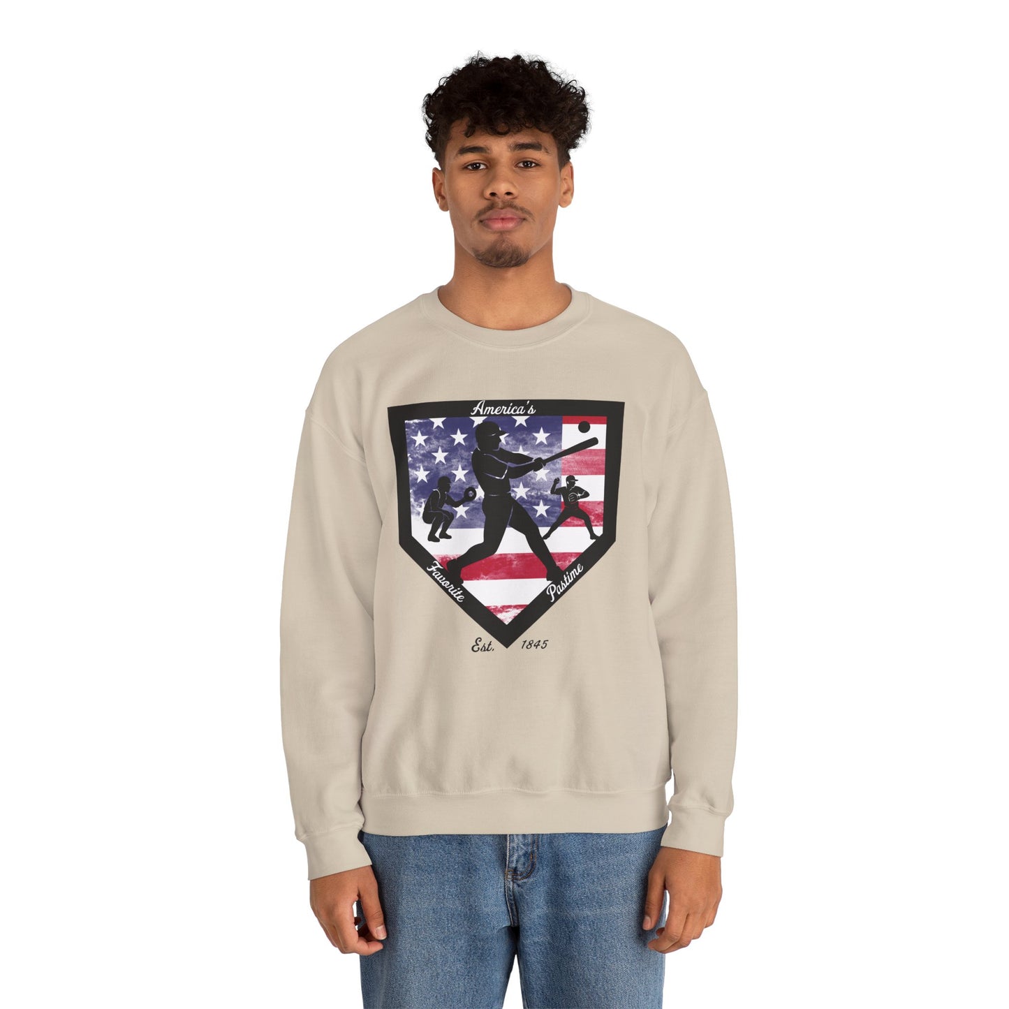 Baseball Home Plate Sweatshirt – America's Favorite Pastime Sweatshirt