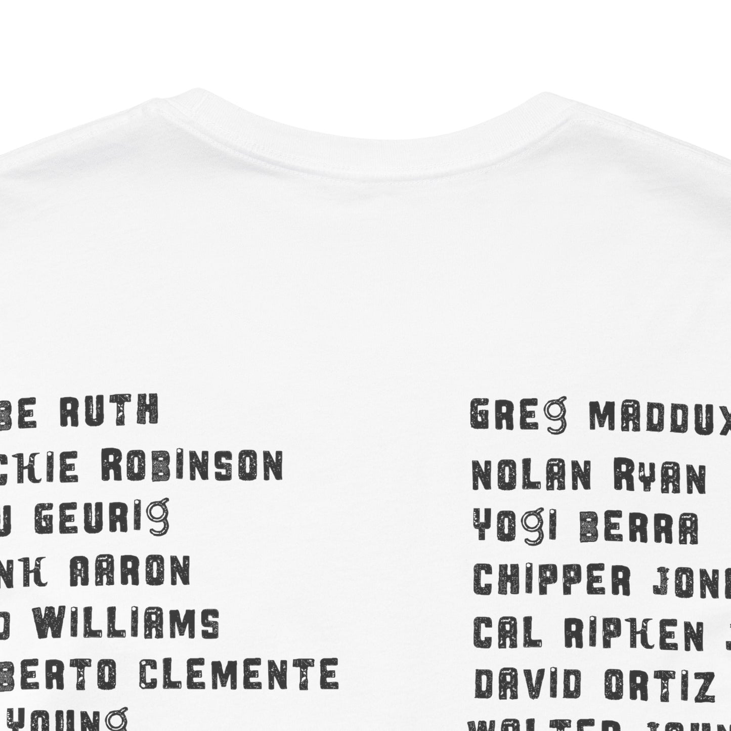Baseball Tribute Tee — "Heroes Get Remembered, Legends Never Die"