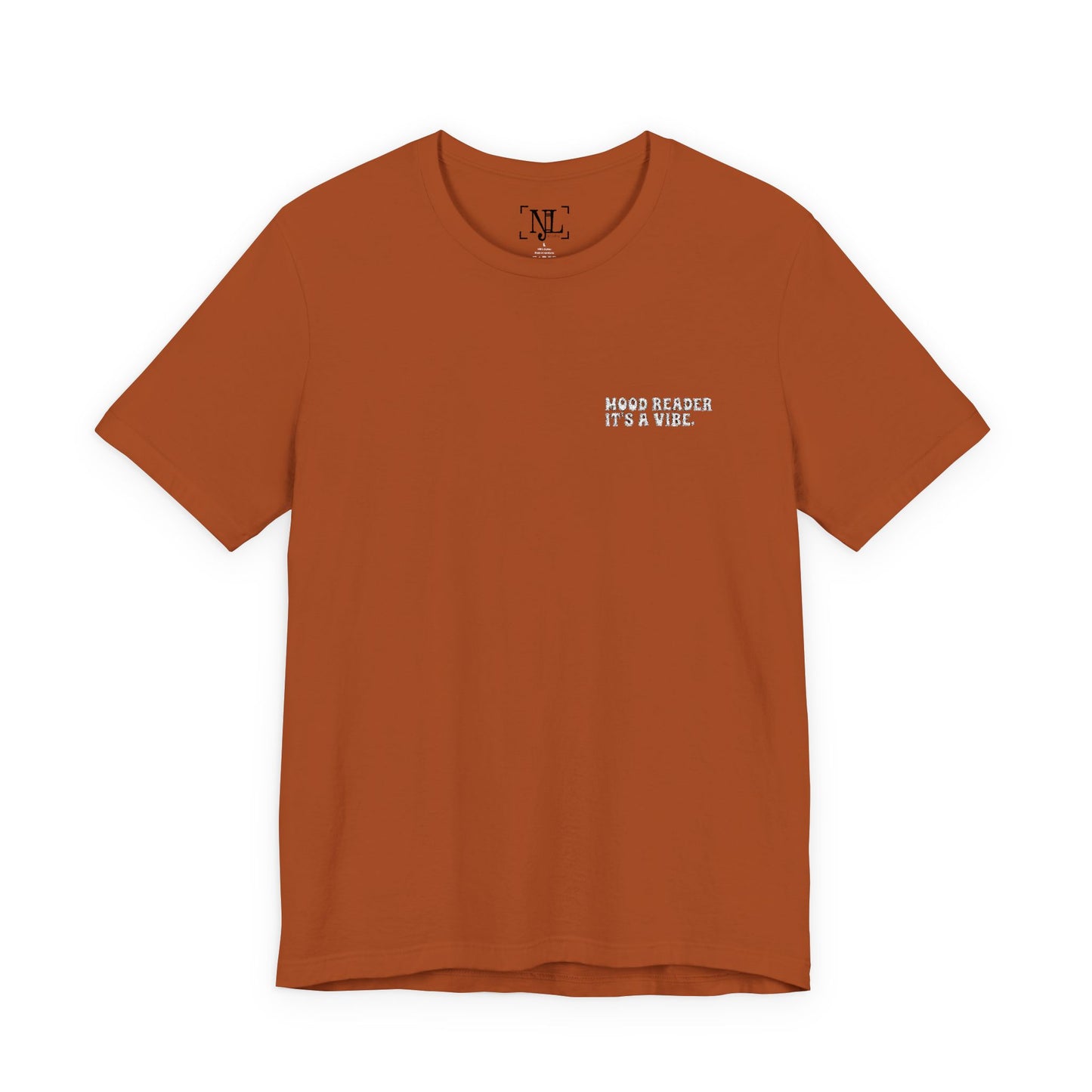 "Mood Readers. It's a Vibe." - Embroidered Literary Tee (White Text)