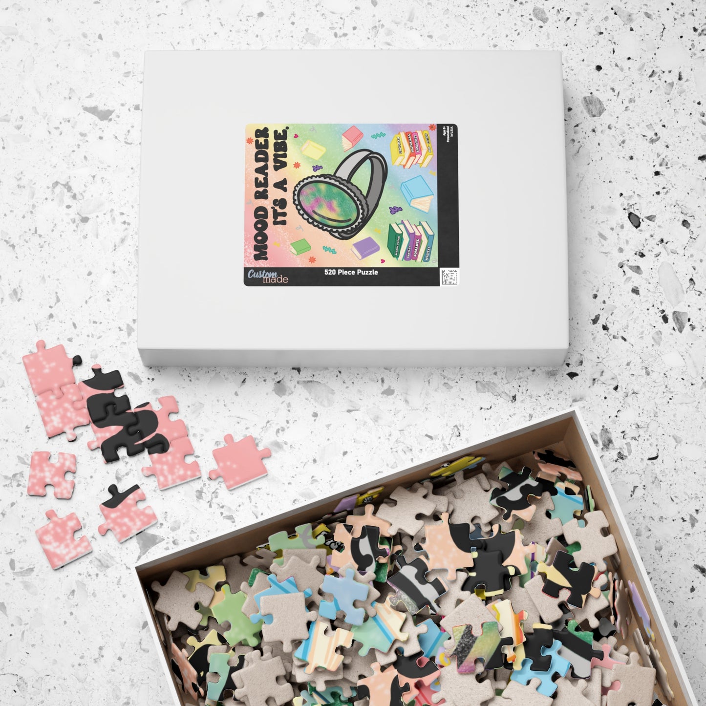 Mood Reader It's a Vibe - Bookish Jigsaw Puzzle (with Genres)