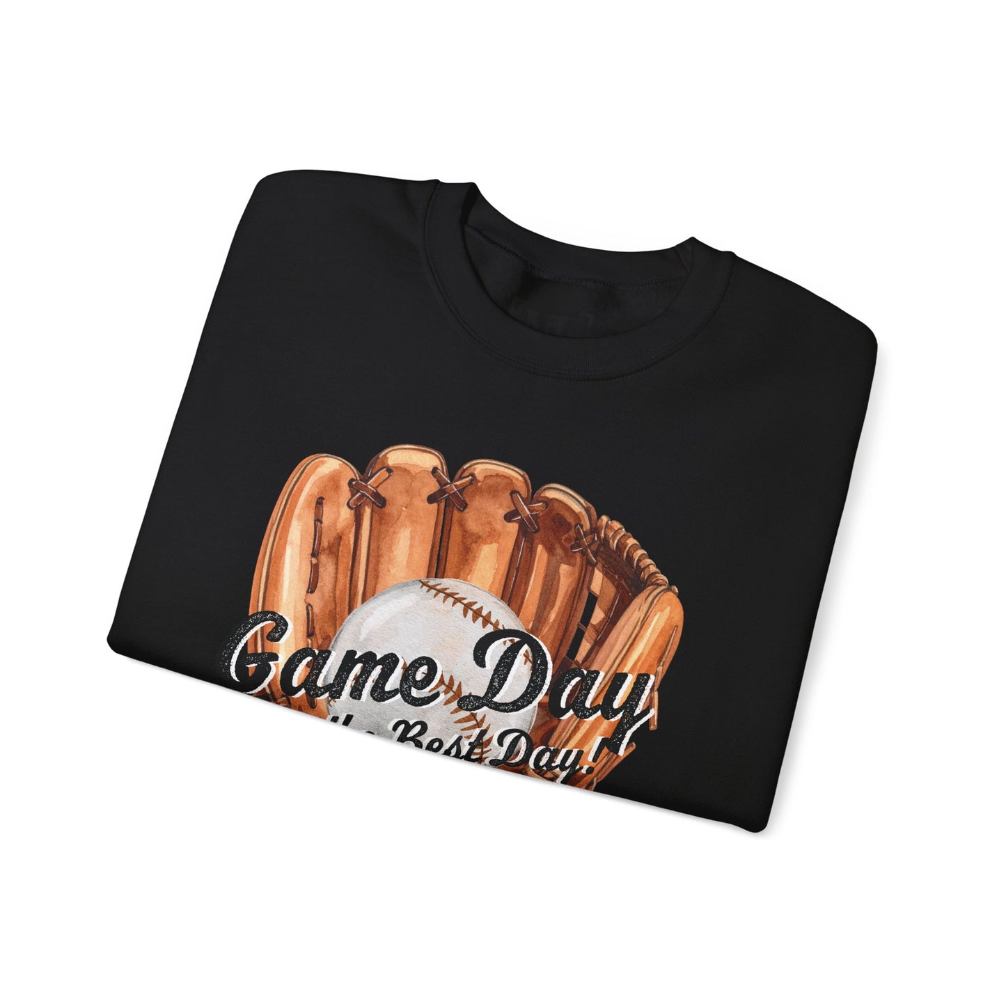 Game Day Baseball Sweatshirt — "Game Day is the Best Day" Crewneck