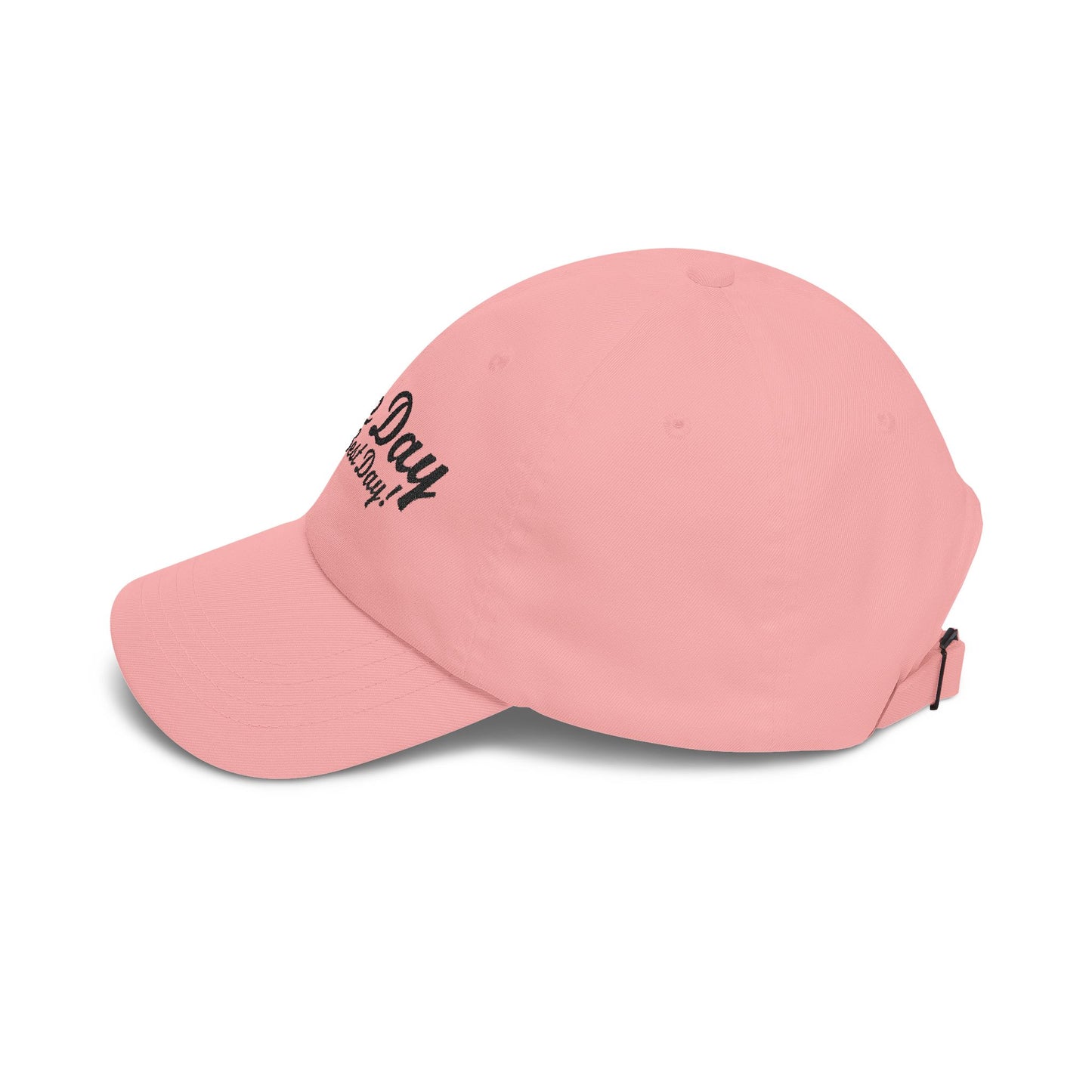 Baseball Hat "Game Day is the Best Day!" Black Text Embroidered
