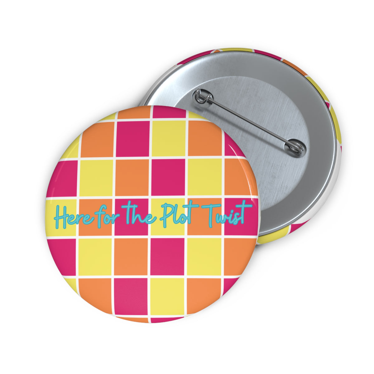 Here for the Plot Twist - Bookish Villa Inspired Pin Button