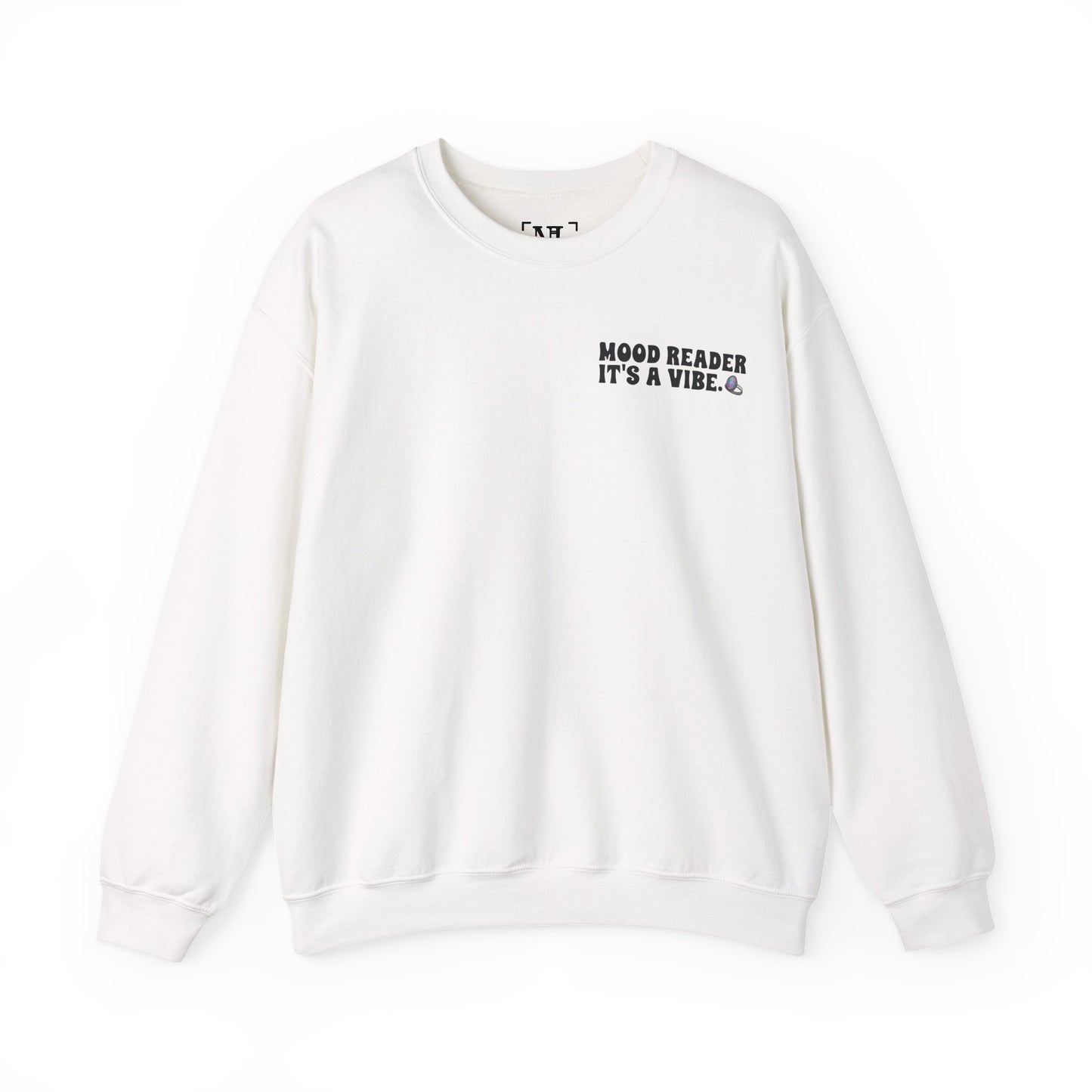 "Mood Reader It's a Vibe" - Cozy Bookish Graphic Sweatshirt (Black Text)