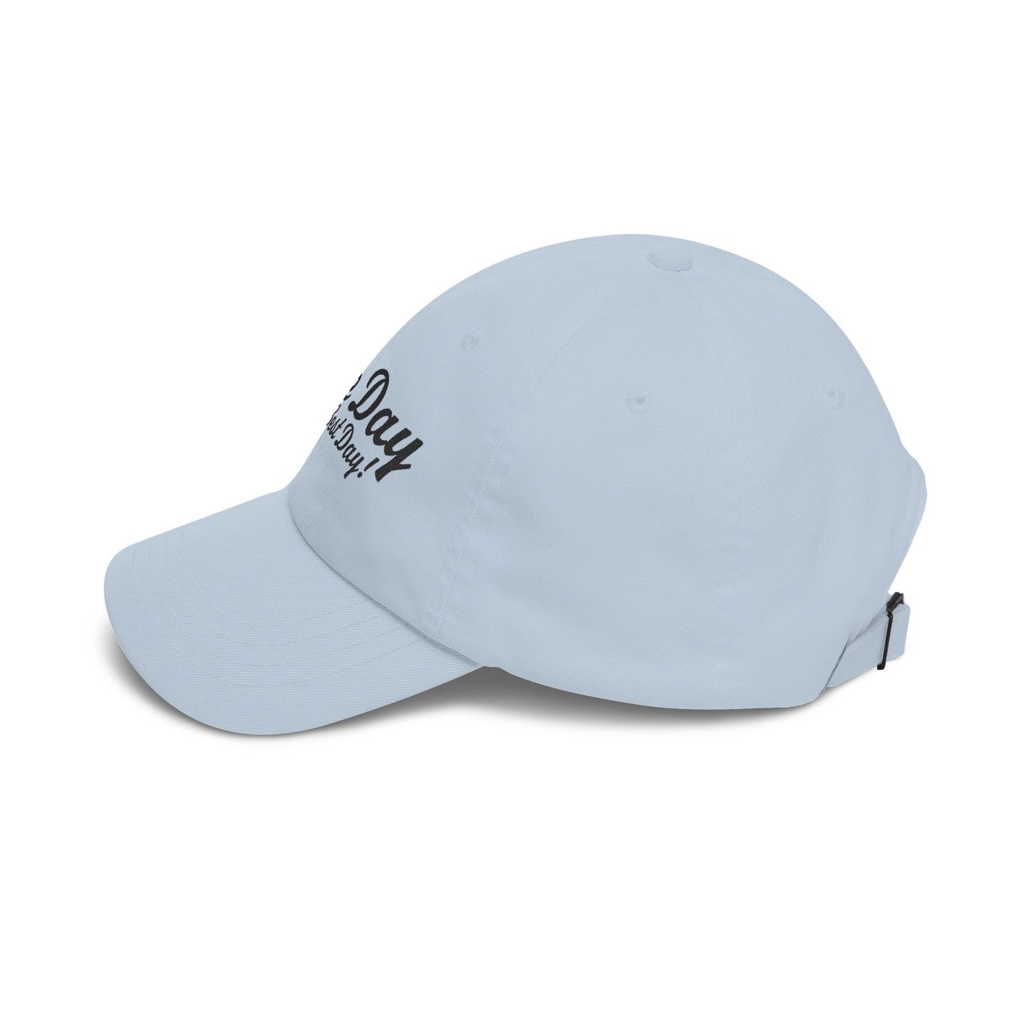 Baseball Hat "Game Day is the Best Day!" Black Text Embroidered