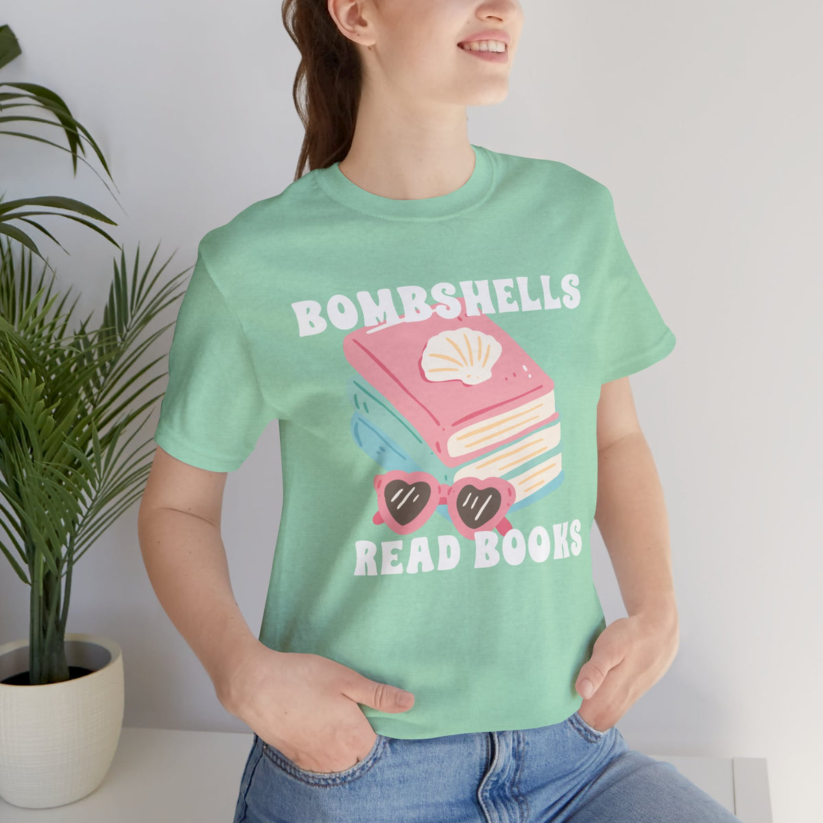 Bombshells Read Books - Bookish Villa Inspired Tee (White Text)