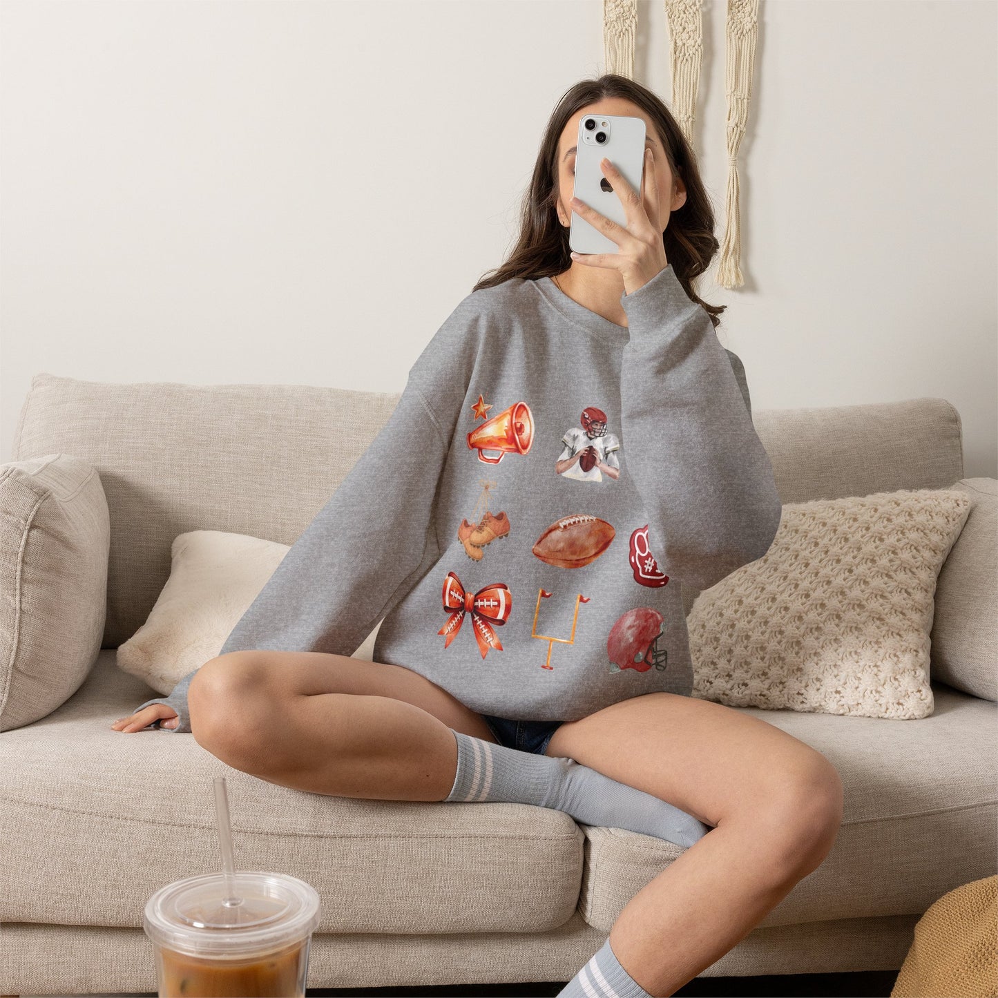 Vintage Football Icons - Graphic Sweatshirt