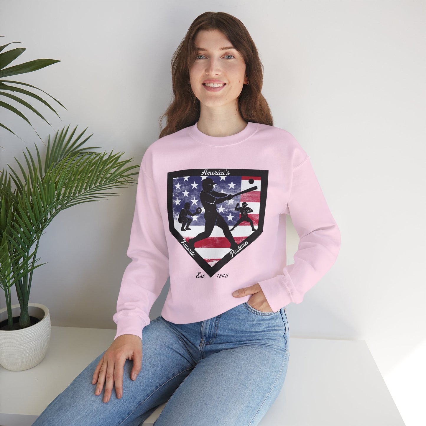 Baseball Home Plate Sweatshirt – America's Favorite Pastime Sweatshirt
