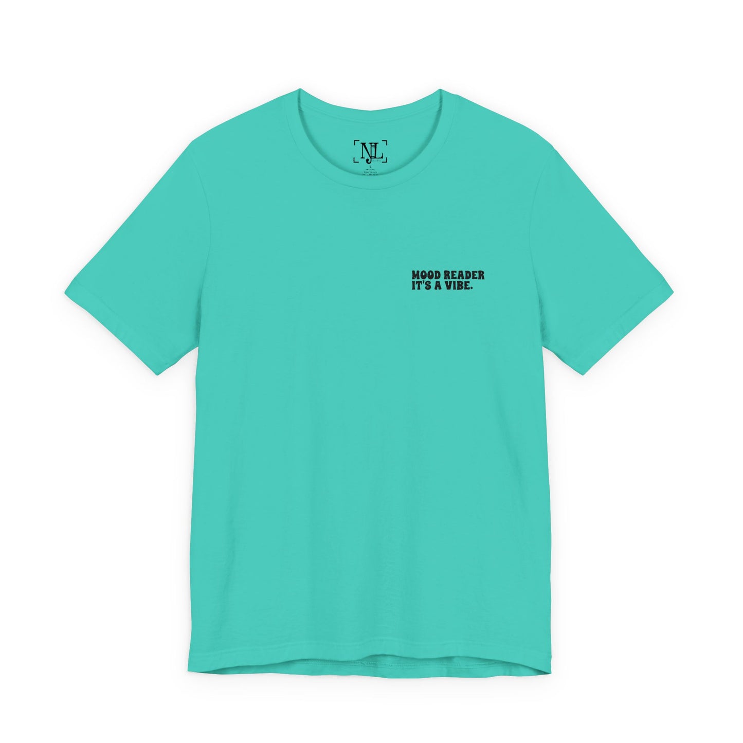 "Mood Readers. It's a Vibe." - Embroidered Literary Tee (Black Text)