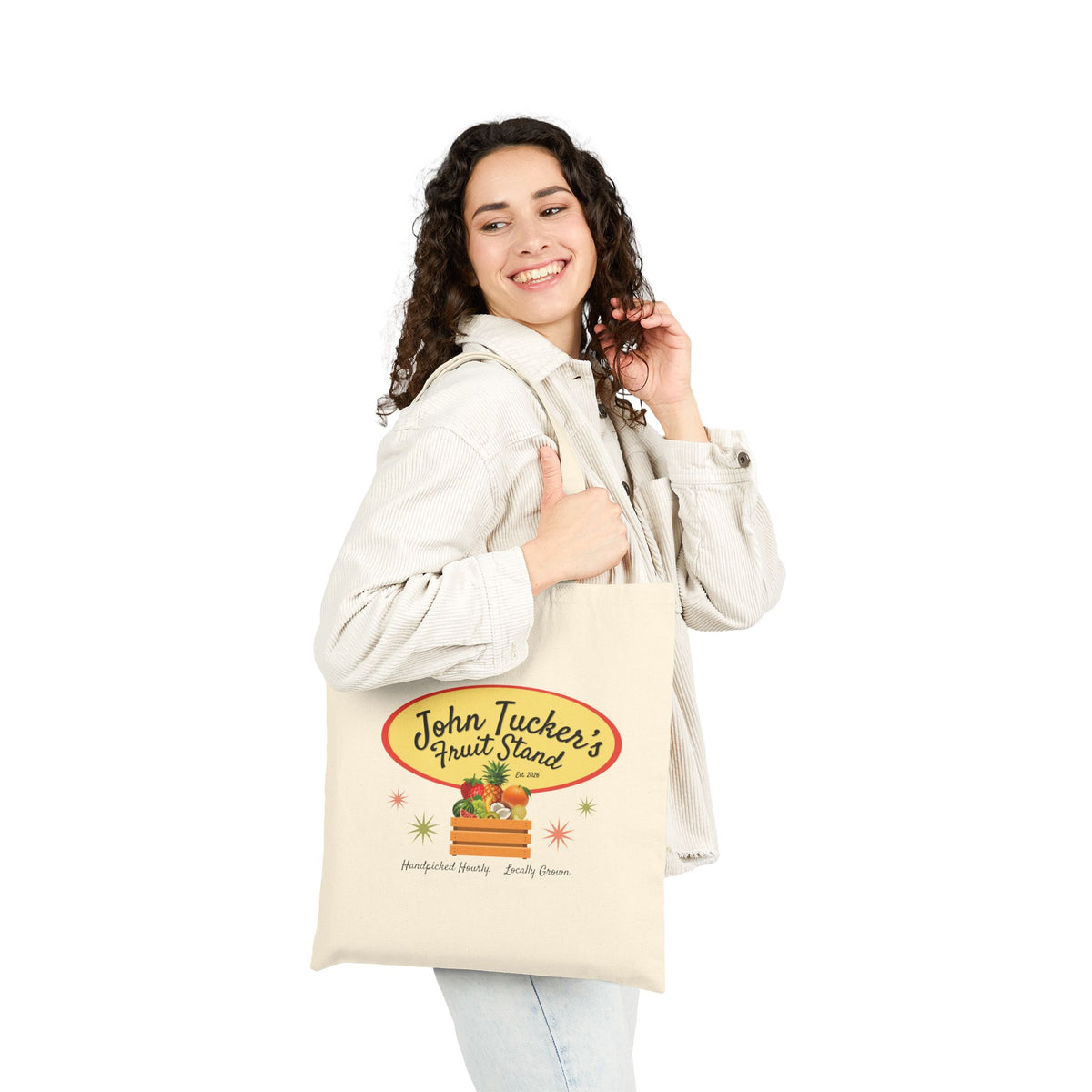 John Tucker's Fruit Stand - Hockey Romance Inspired Canvas Market Tote