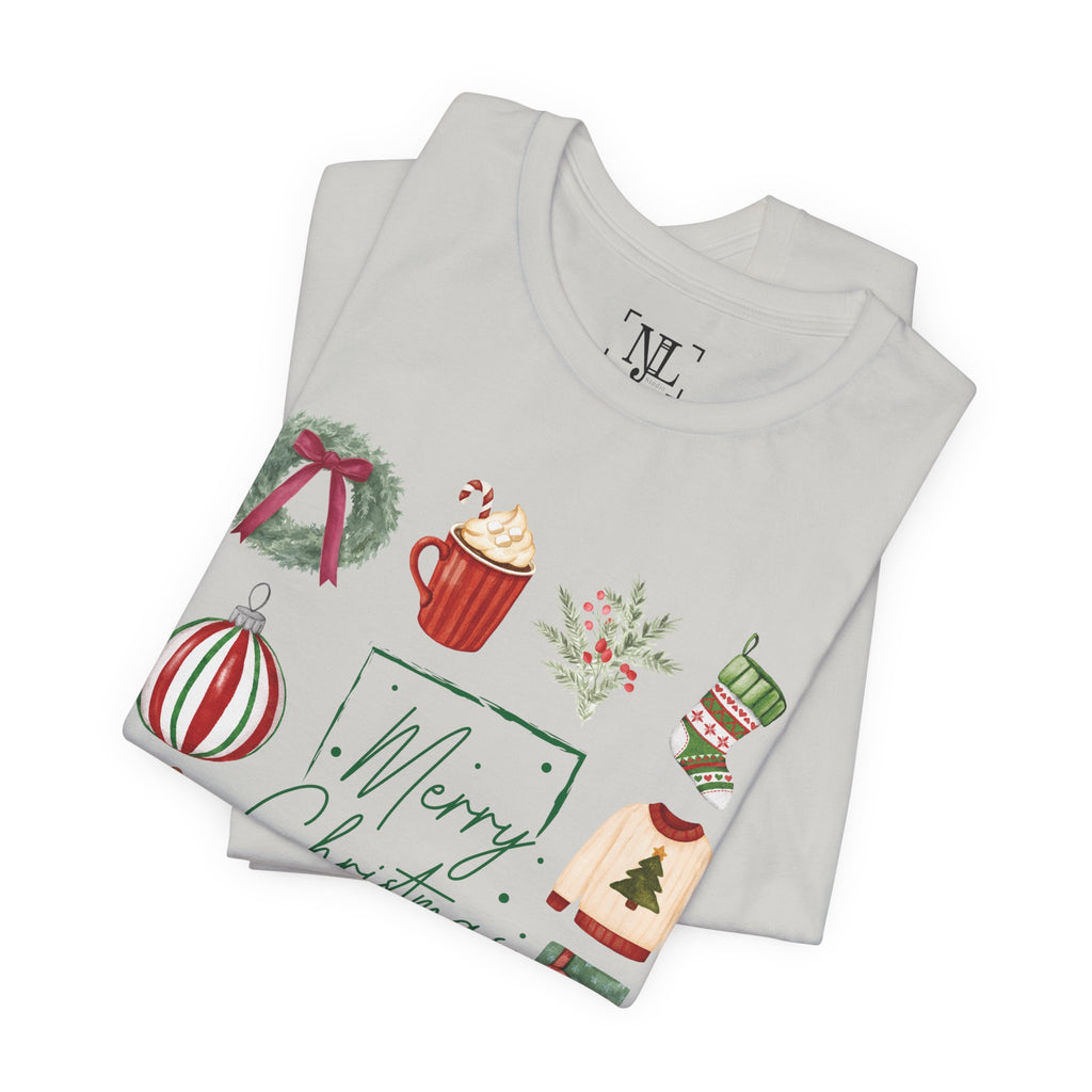 Vintage Merry Christmas - Short Sleeve Tee