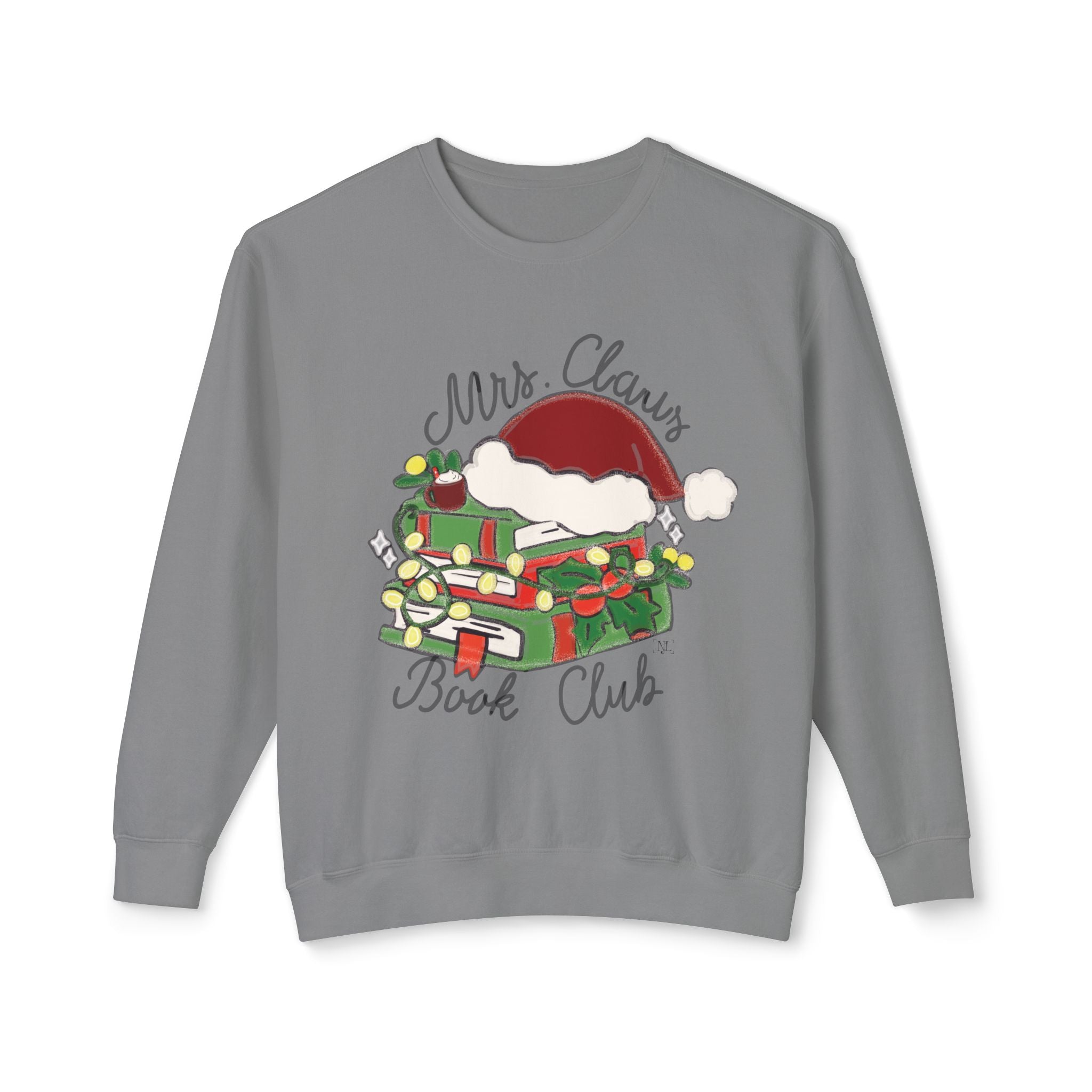 Mrs. Claus Book Club Christmas Crewneck Sweatshirt