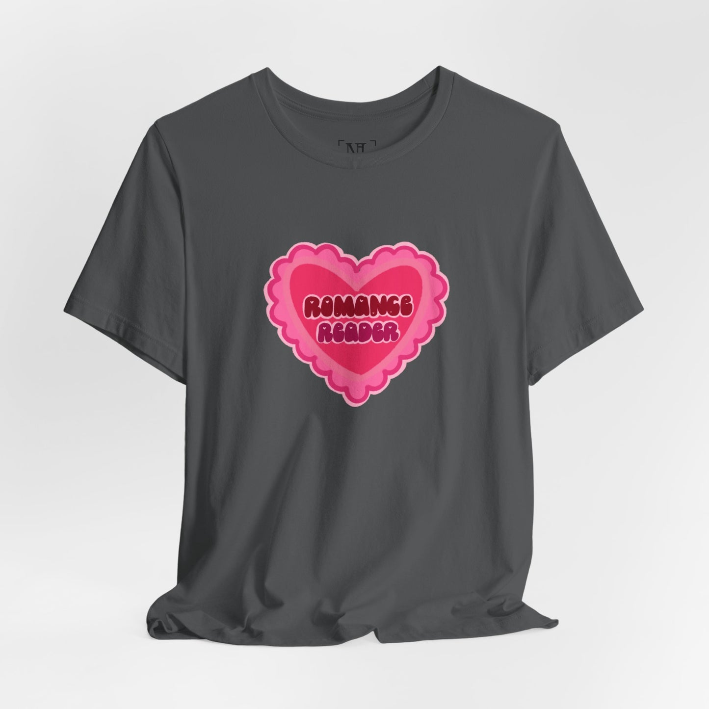 Romance Reader Heart Logo — Bookish Tee