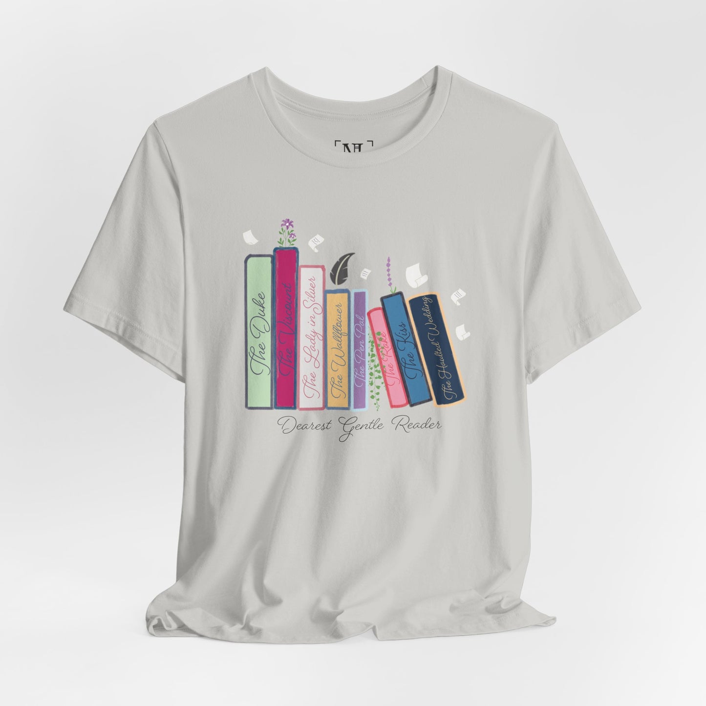 Dearest Gentle Reader Book Stack - Regency Romance Inspired Tee