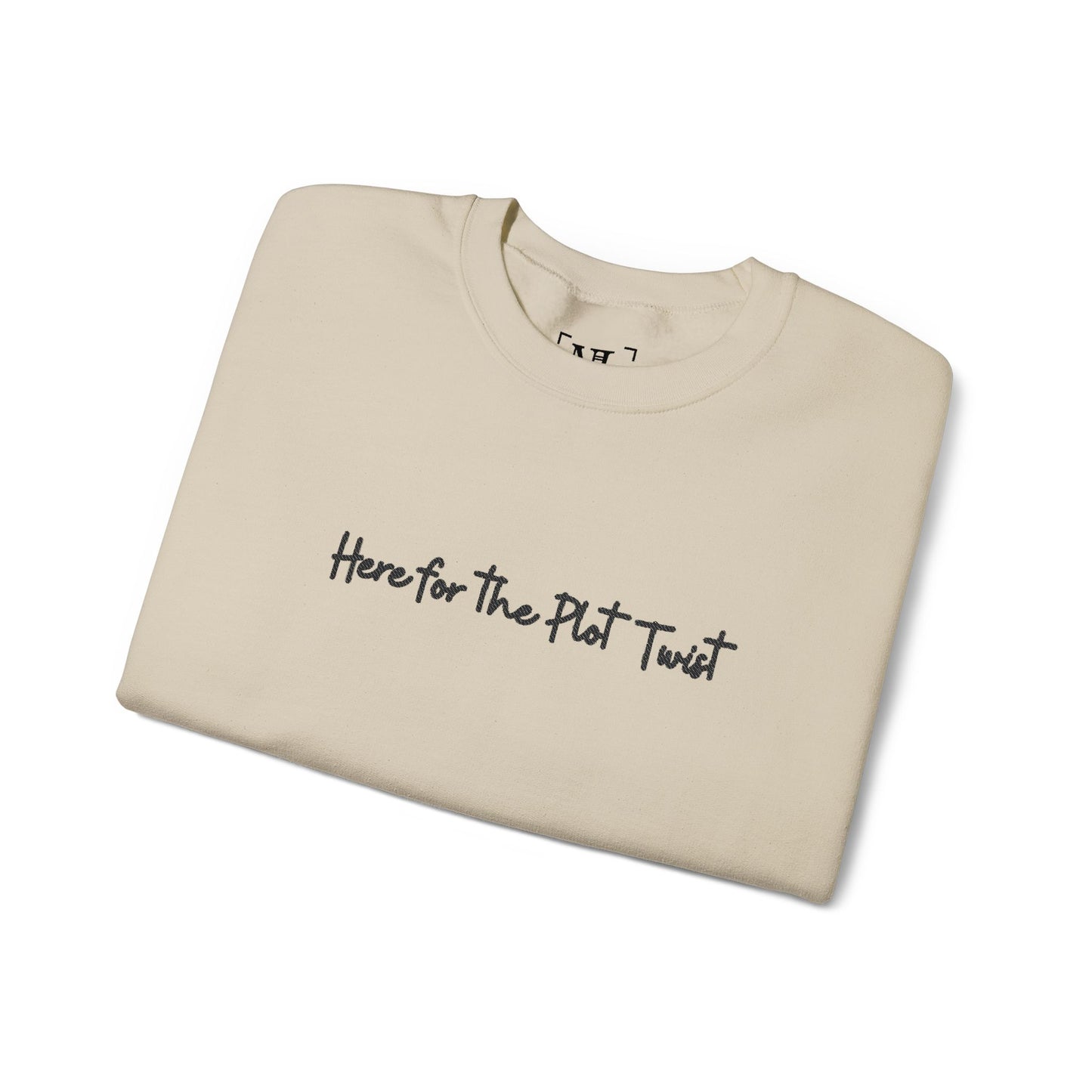 Here for the Plot Twist - Bookish Villa Inspired Embroidered Sweatshirt