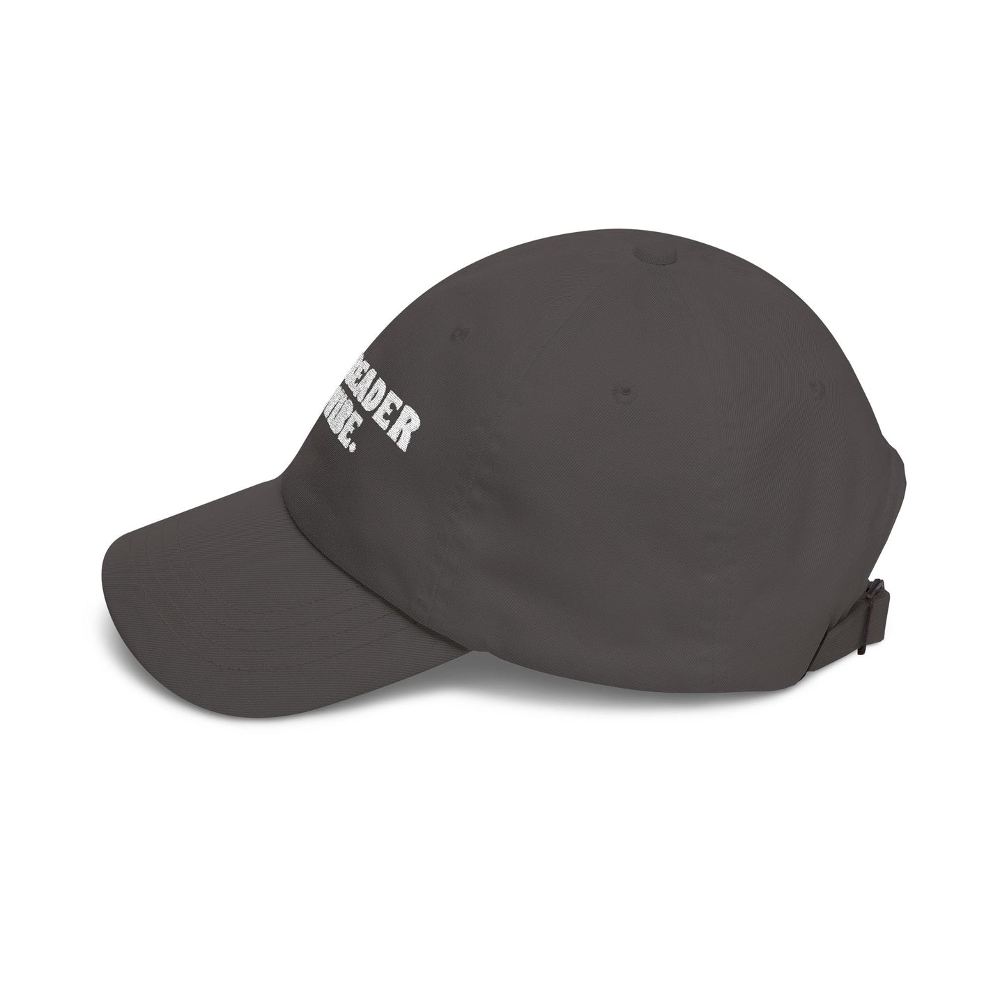 "Mood Reader It's a Vibe"- Embroidered Literary Dad Cap (White Text)