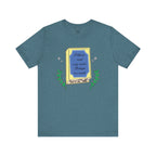 Book Lover's Short Sleeve Tee — “I like to read very much. Perhaps too much.” Graphic
