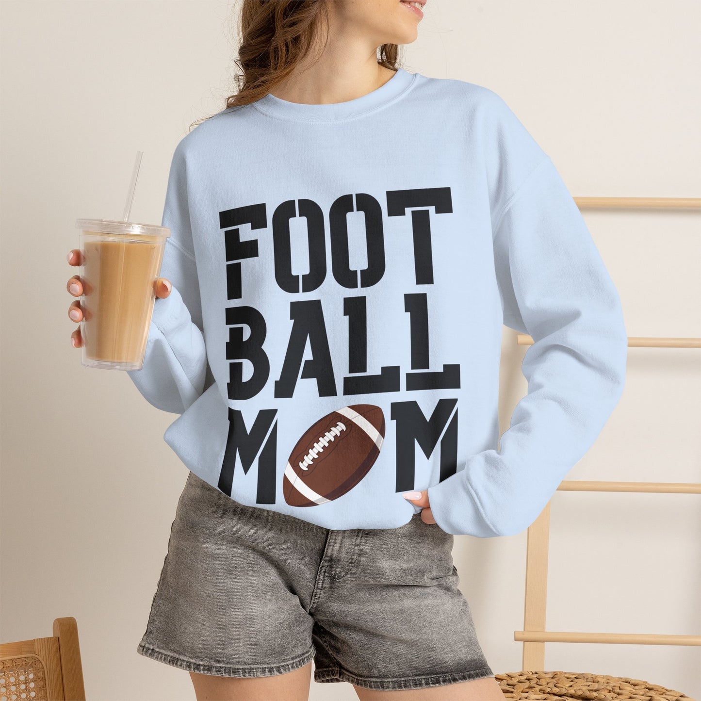 Football Mom Crewneck Sweatshirt