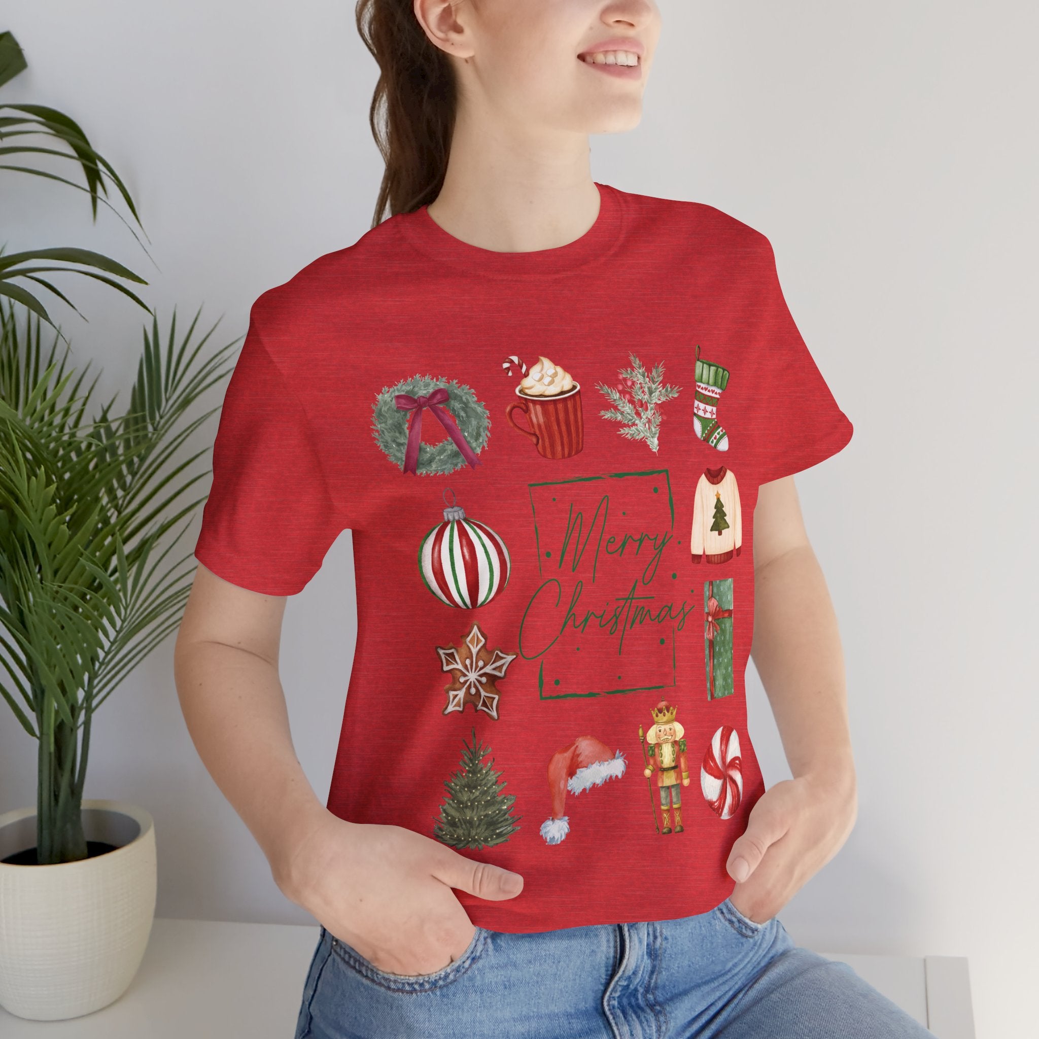 Vintage Merry Christmas - Short Sleeve Tee