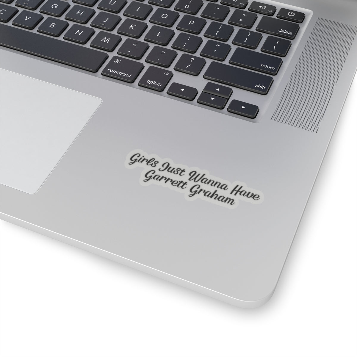 Girls Just Wanna Have Garrett Graham - Hockey Romance Inspired Script Kiss-Cut Sticker