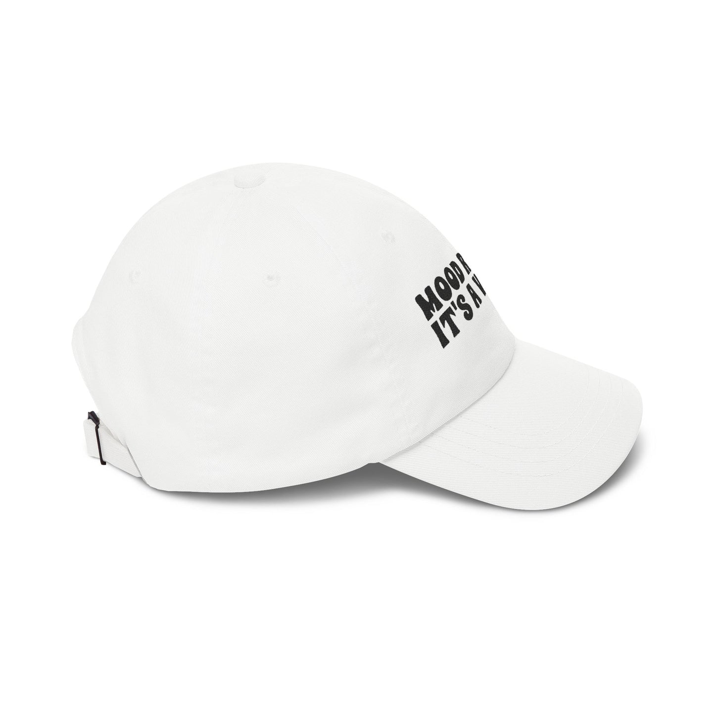 "Mood Reader It's a Vibe"- Embroidered Literary Dad Cap (Black Text)