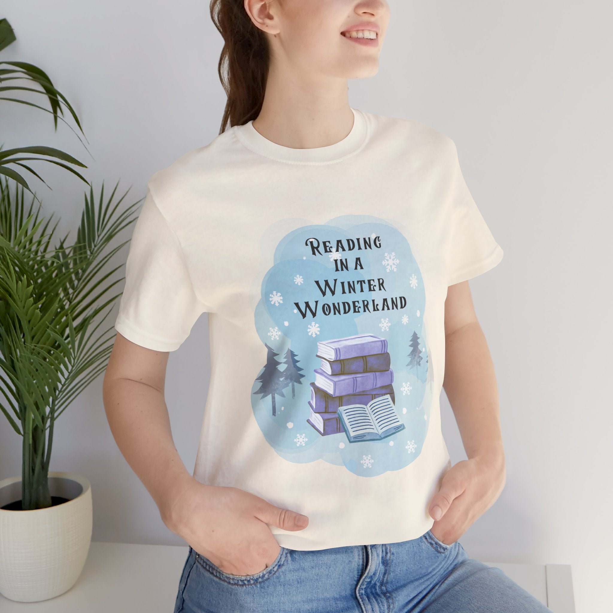 Reading in a Winter Wonderland Short Sleeve Tee