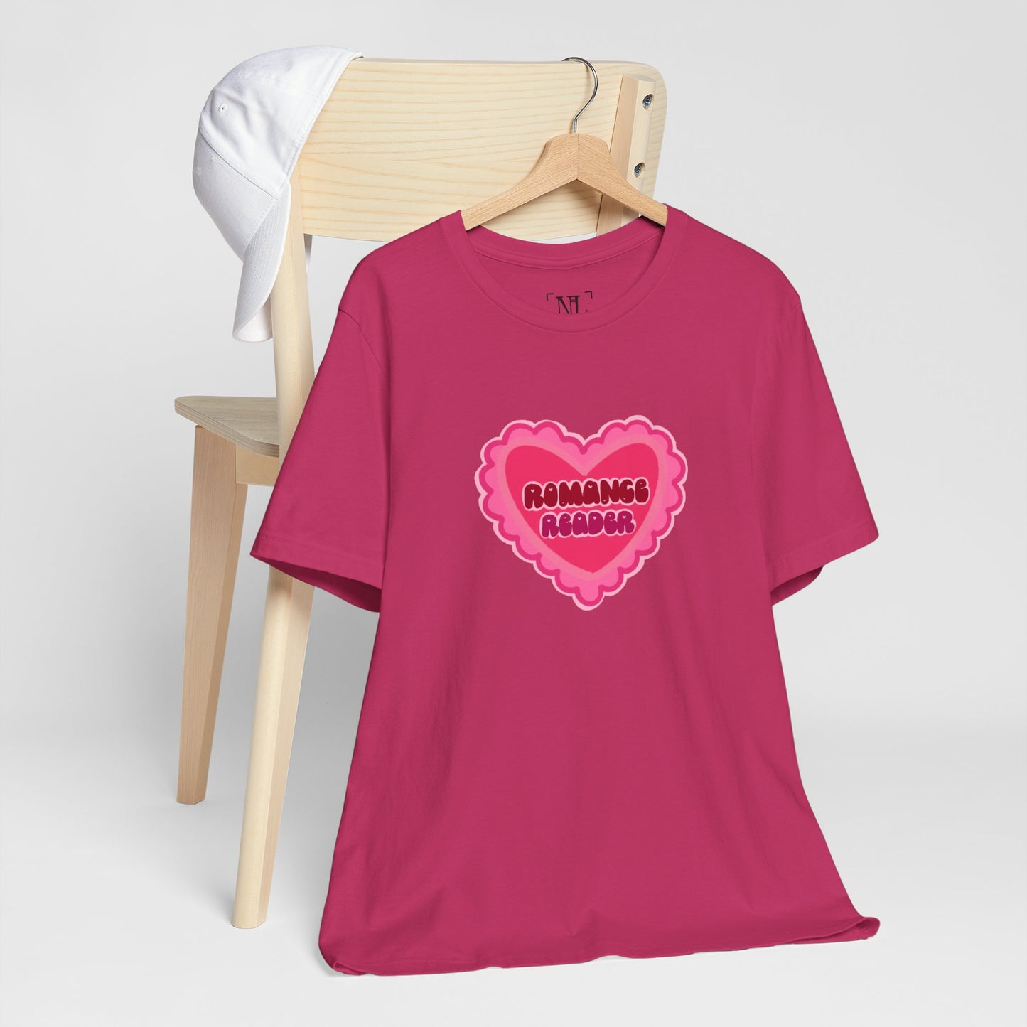 Romance Reader Heart Logo — Bookish Tee