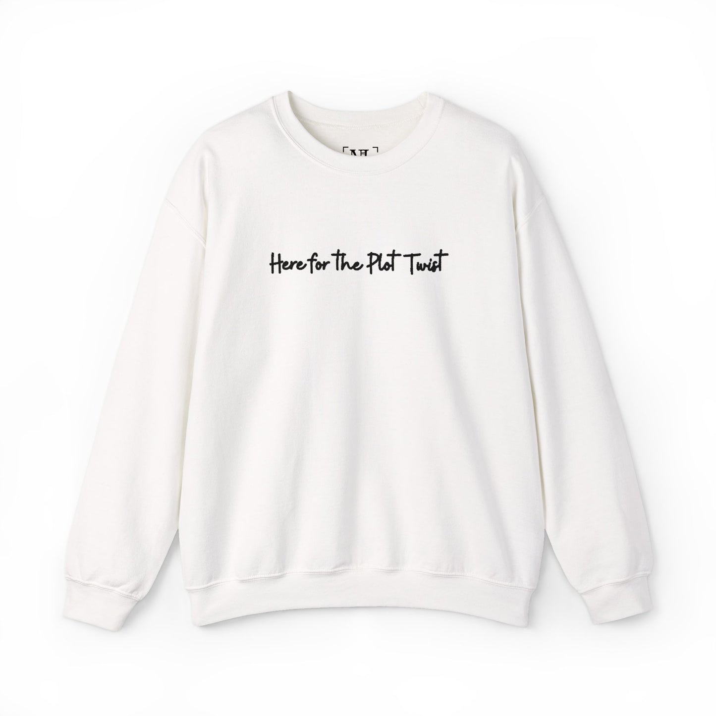 Here for the Plot Twist - Bookish Villa Inspired Embroidered Sweatshirt