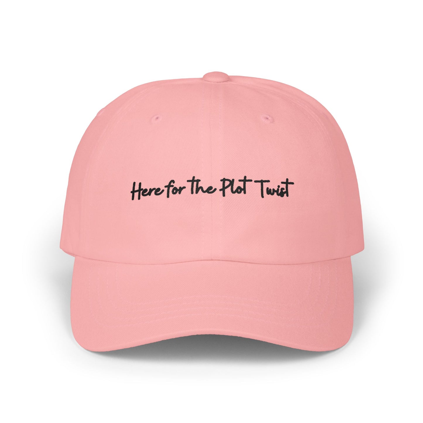 Here for the Plot Twist - Bookish Villa Inspired Embroidered Baseball Hat