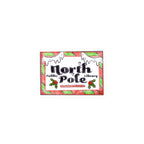 North Pole Library Christmas Sticker