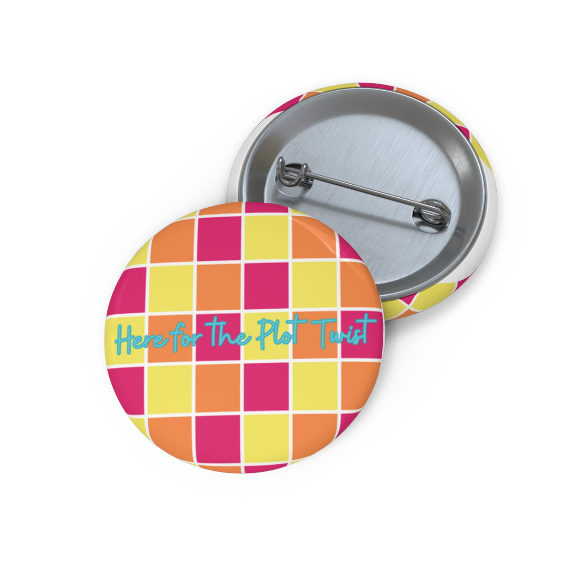 Here for the Plot Twist - Bookish Villa Inspired Pin Button