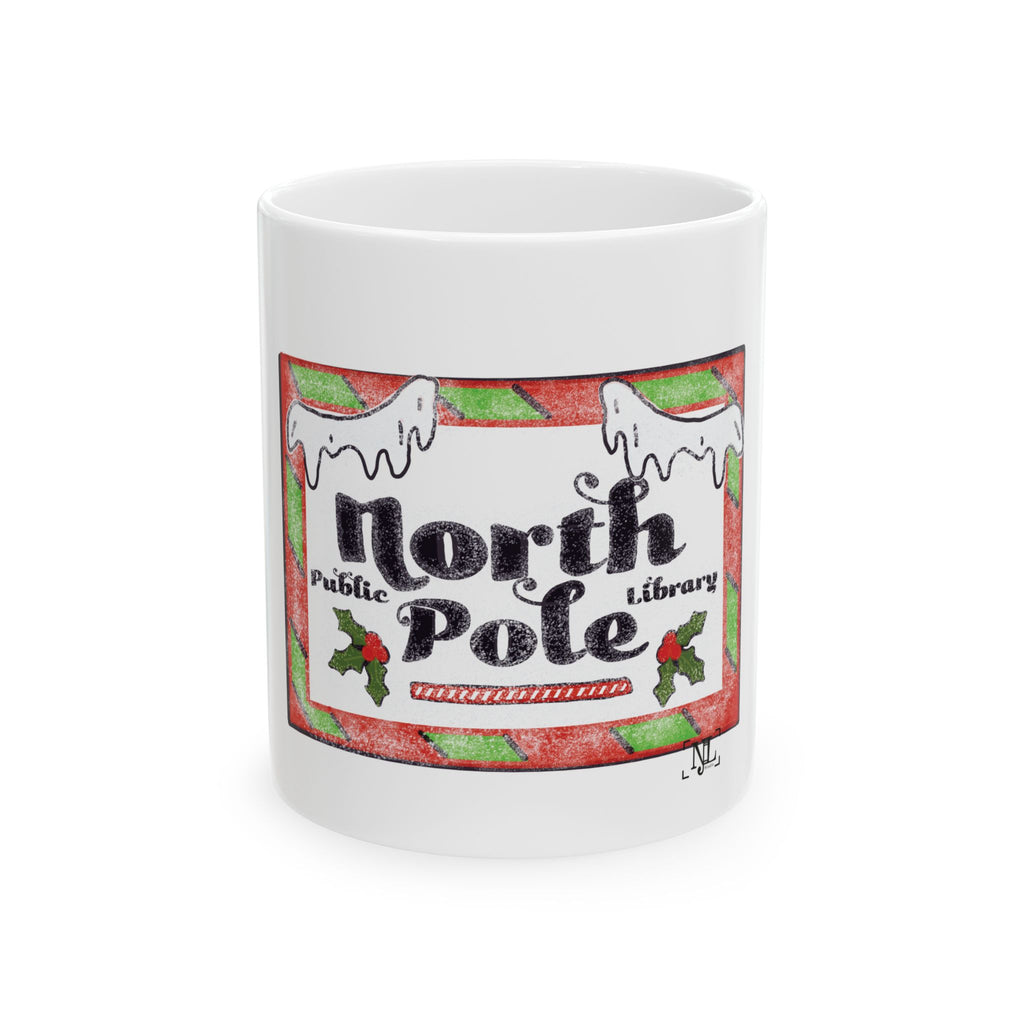 North Pole Public Library - Ceramic Mug, (11oz, 15oz)