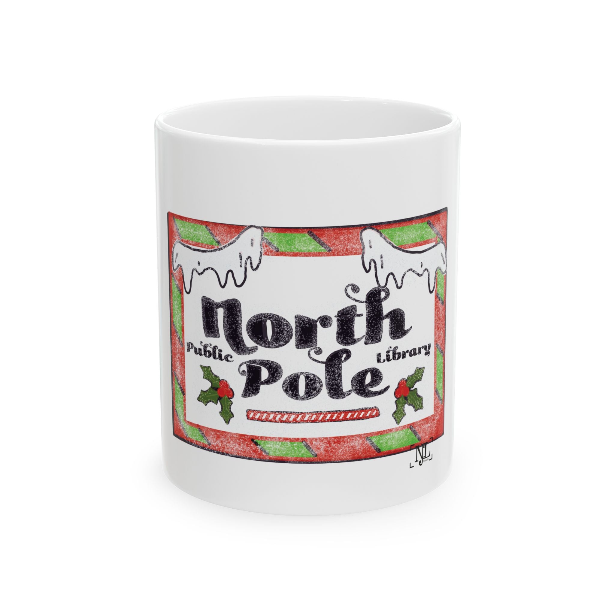 North Pole Public Library - Ceramic Mug, (11oz, 15oz)