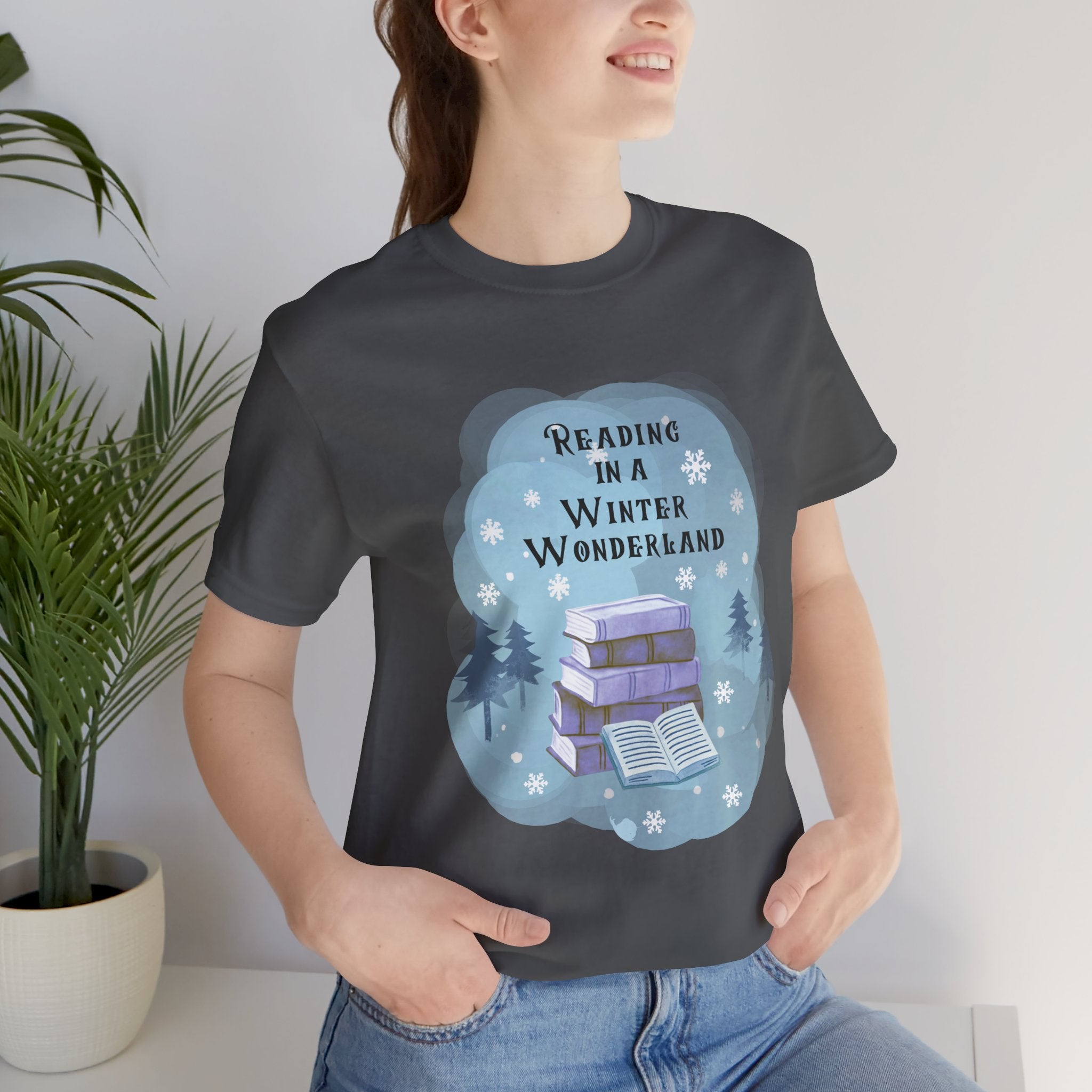 Reading in a Winter Wonderland Short Sleeve Tee